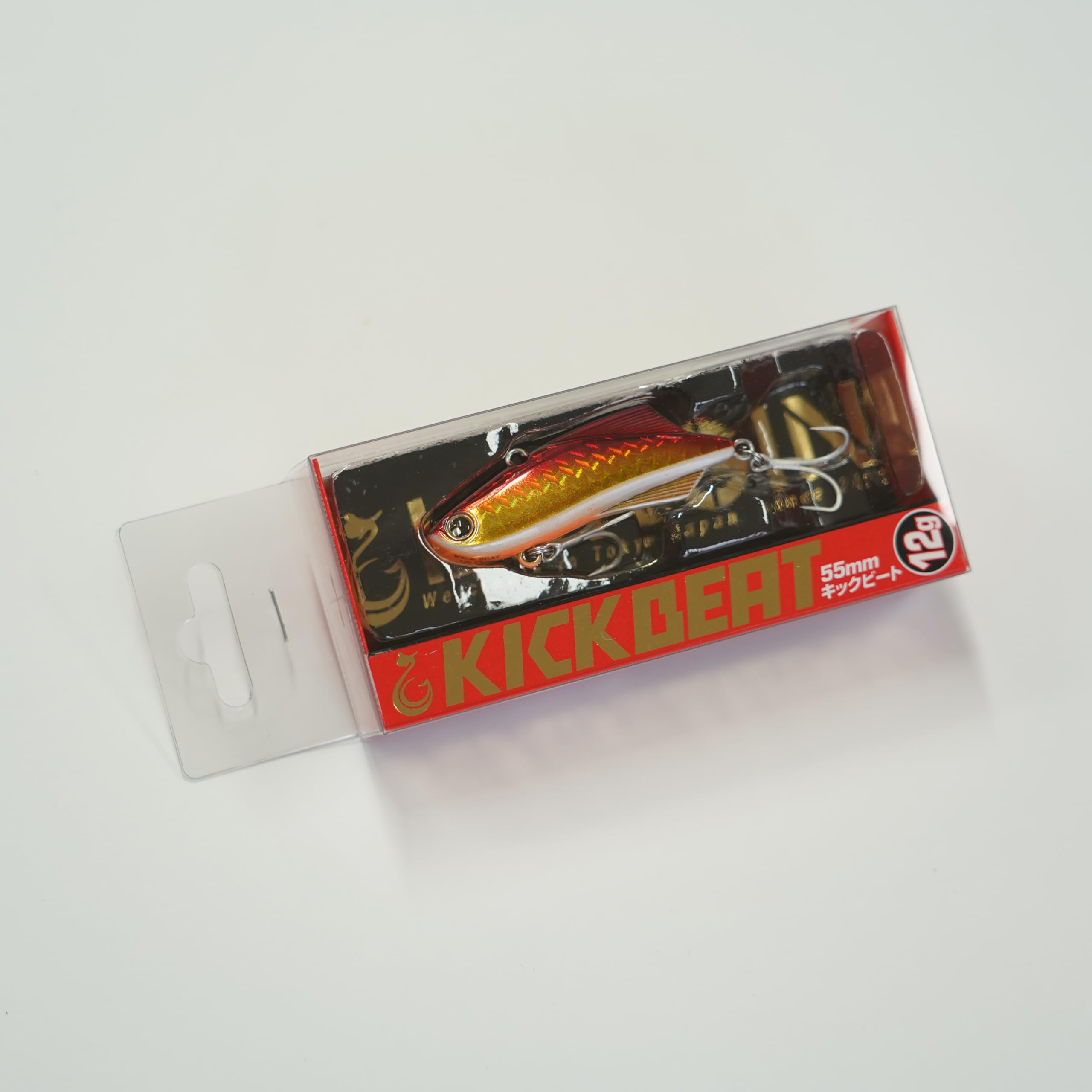 Amazon.co.jp: LONGIN KICK BEAT 12g 55mmS047T金赤ｵﾚﾝｼﾞﾍﾞﾘｰ（縦ﾎﾛ