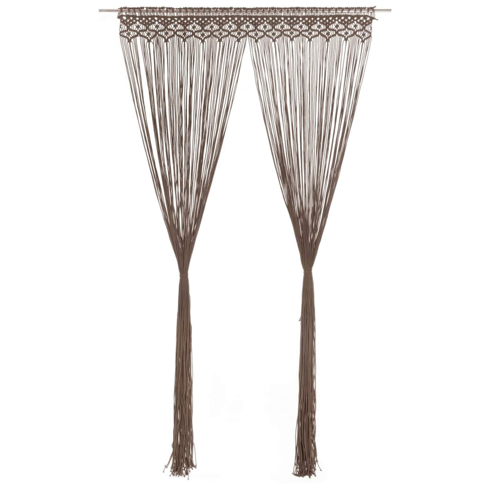 ShGaxin Tenda in macramè, decorazione per porta, stile bohémien, per esterni, tenda a mosche, cuscino da pavimento, macramè, decorazione da balcone, tenda divisoria in stile boho, macramè, tenda