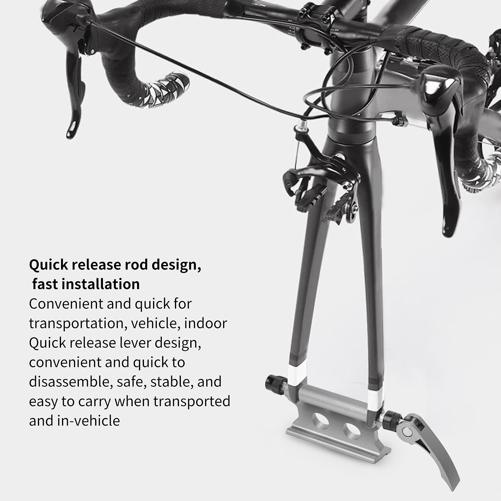 YERGOFE Support De Fourche De Vélo En Alliage D'aluminium - Noir - Fixation Solide Pour Atelier Ou YERGOFE Support De Fourche De Vélo En Alliage D'aluminium - Noir - Fixation Solide Pour Atelier Ou