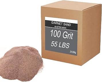 Sand blasting media 55 LBS Garnet #100 Grit Sandblaster sand Abrasive Garnet Sand for Blasting and Waterjet Cutting