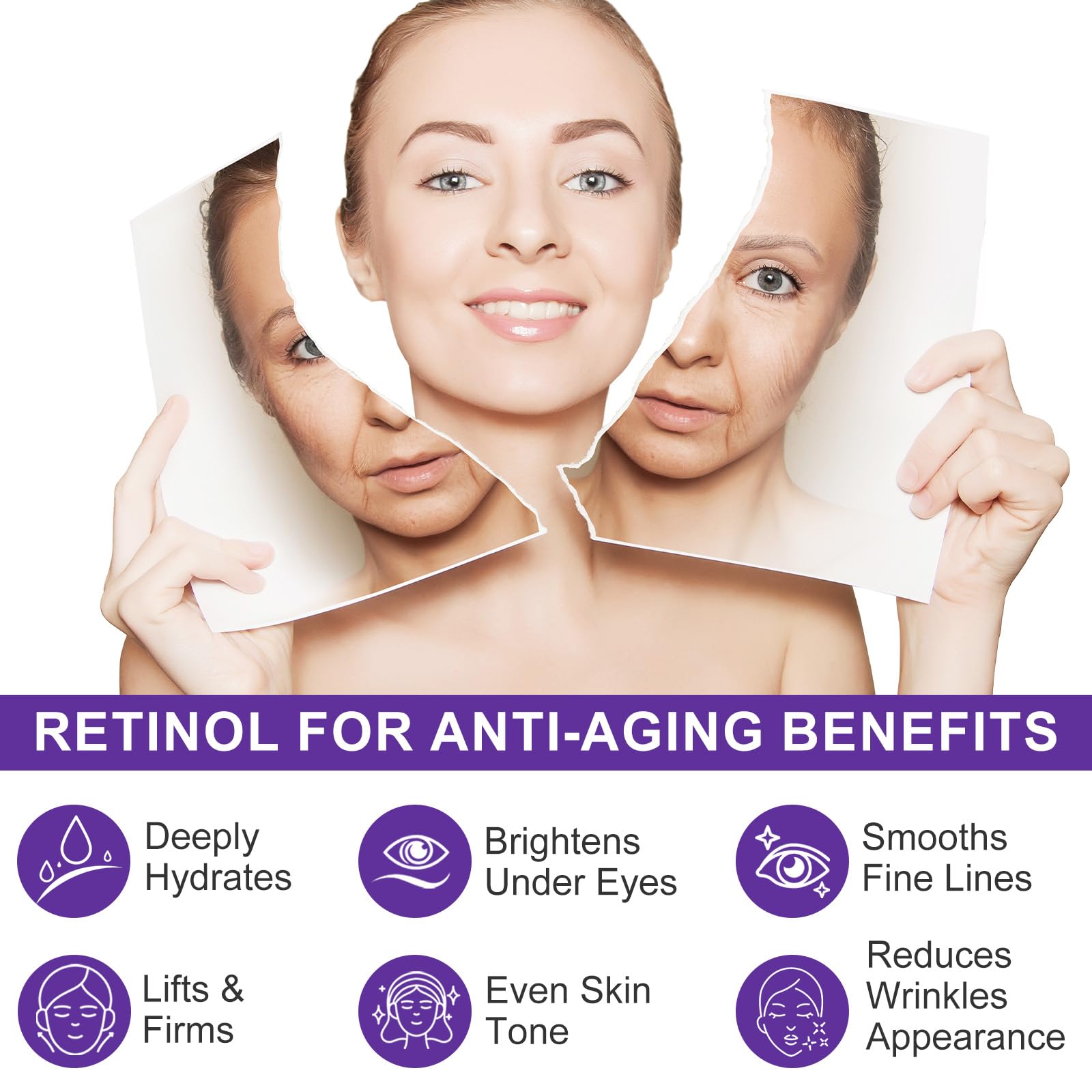Retinol Firming Serum Stick, Collagen Peptides Firming Serum Stick, Anti Aging Peptides Cream Stick - Image 2