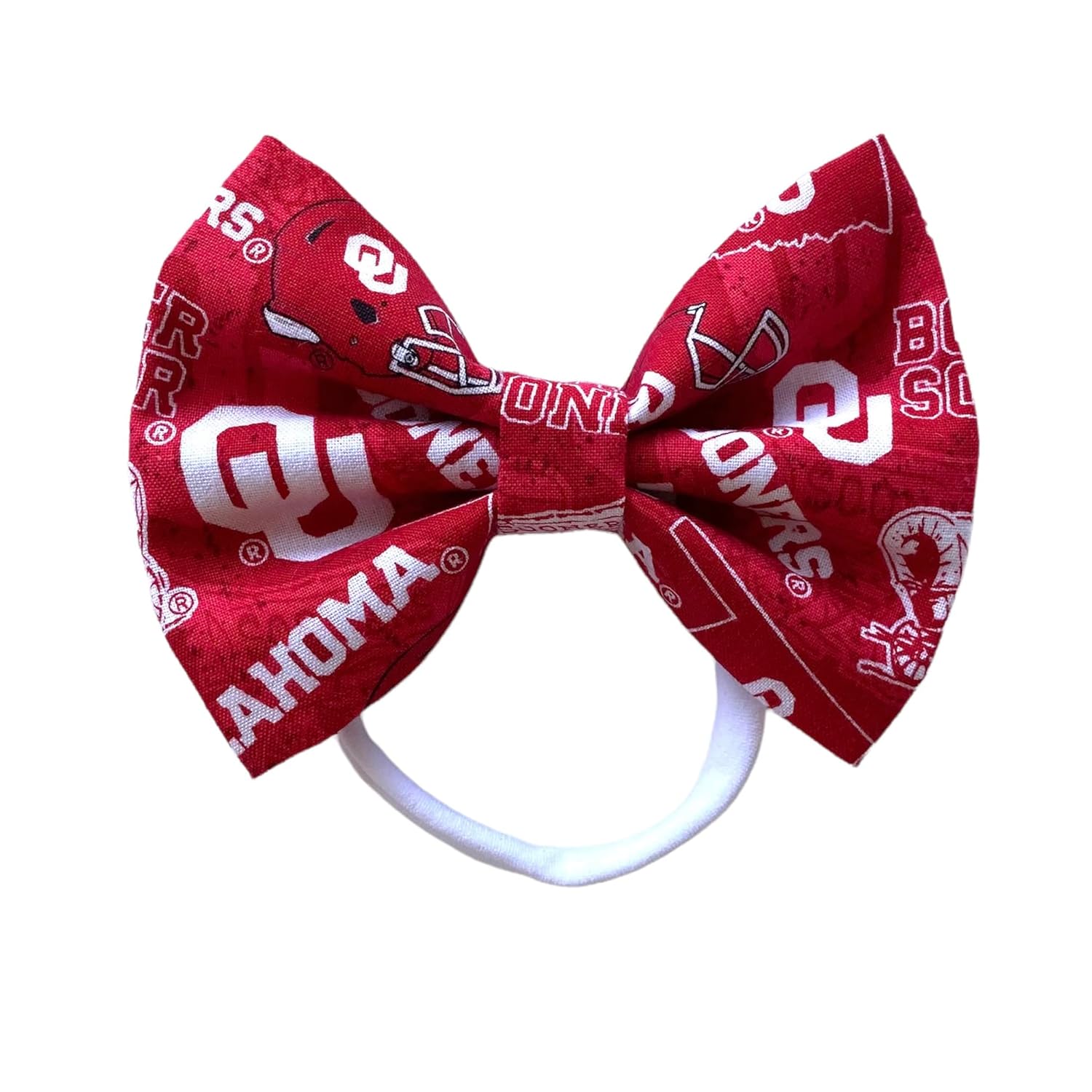 Oklahoma University Sooners Bow Baby Headband or Hair Clip