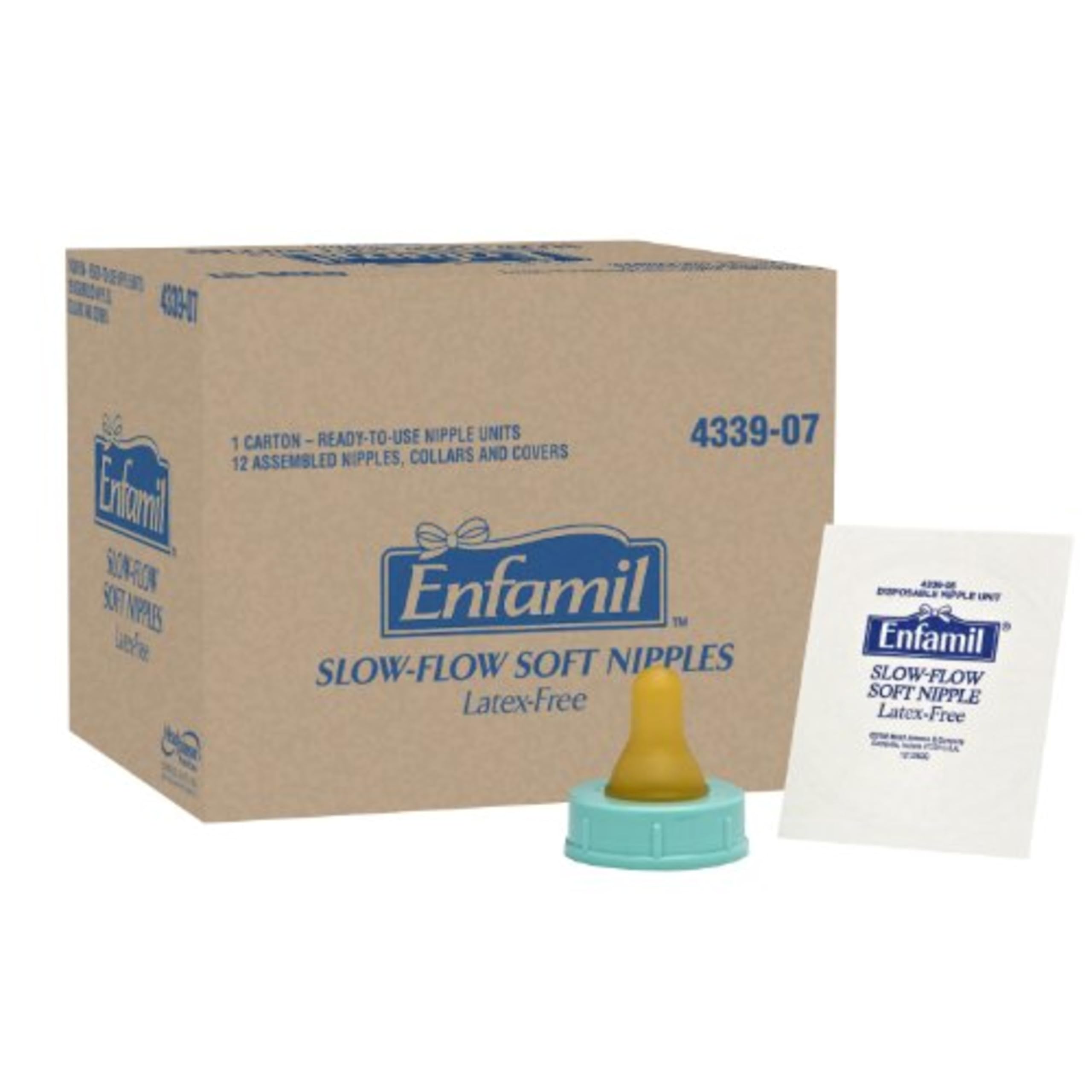 EnfamilSlow Flow Soft Nipples, Latex-Free & BPA Free, 12 Count