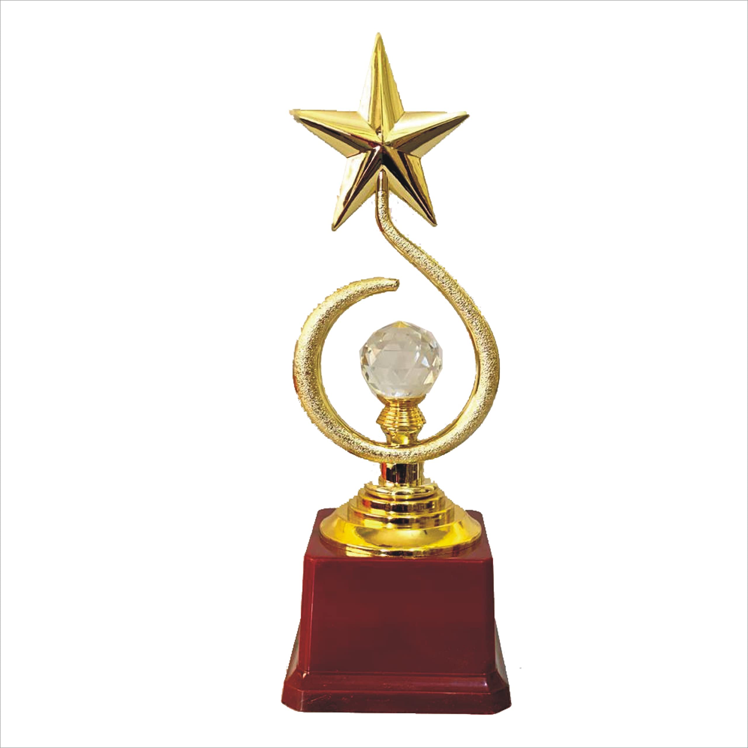 TROPHY JUNCTION Metallic Fiber Star Crystal Trophy (Gold) (11) (B093ZXKMFJ) Amazon Price History, Amazon Price Tracker