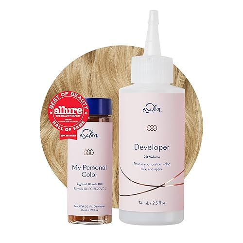 Miniatura 2 de eSalon Kit completo de tinte permanente para el cabello y tinte para el cabello, kit de colorista personal para hasta un 100% de cobertura de canas