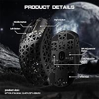 MAMBASNAKE M5 Ultra Vezeték Nélküli Gamer Egér, 39g Szénszálas Ultrakönnyű, 42000 DPI, 8000Hz, PAW3950MAX Szenzor, PC/Xbox/PS/Mac Kompatibil 8