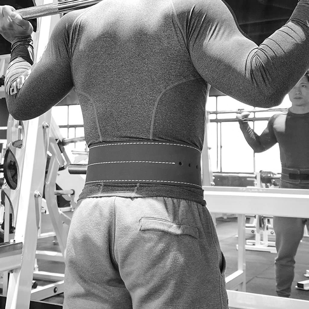 Pas do podnoszenia ciężarów Skórzana dźwignia podnoszenia ciężarów Pas do ćwiczeń Trening Wsparcie pleców do podnoszenia fitnessu treningu krzyżowego i podnoszenia ciężarów (kolor: brązowy, rozmiar: L)