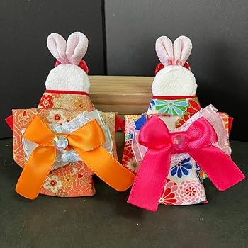 つまみ細工　うさぎの姉妹 Amazon.co.jp: 7407-1 つまみ細工姉妹うさぎちゃん : DIY・工具