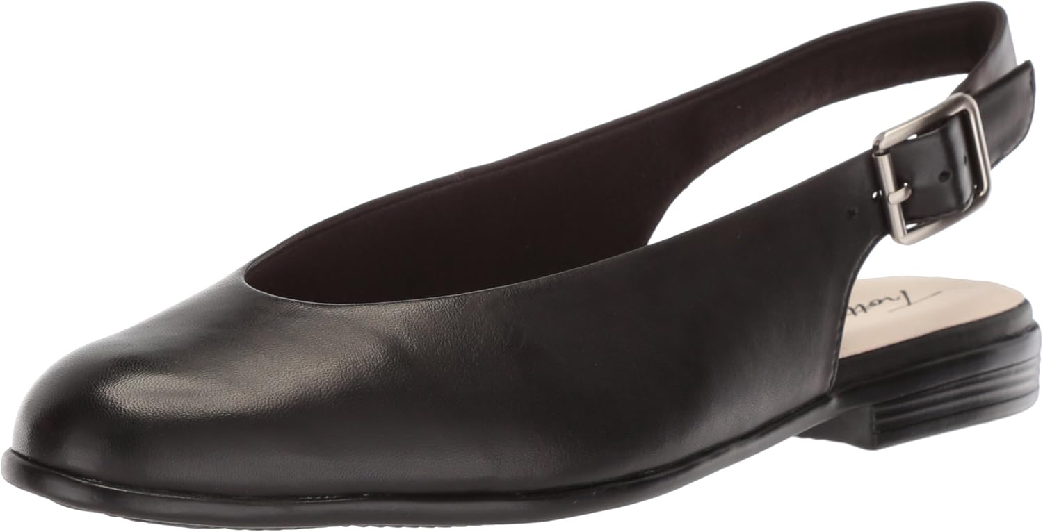 Trotters Women's Alice Ballet Flat, Black, 6.5 N US