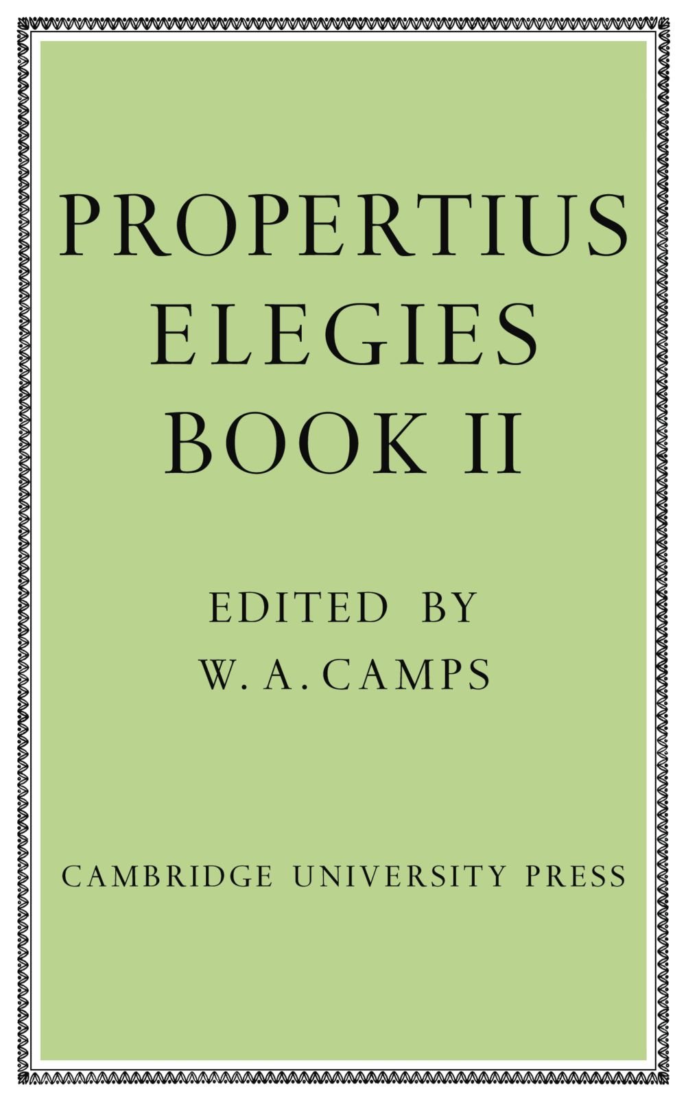 Propertius: Elegies: Book II