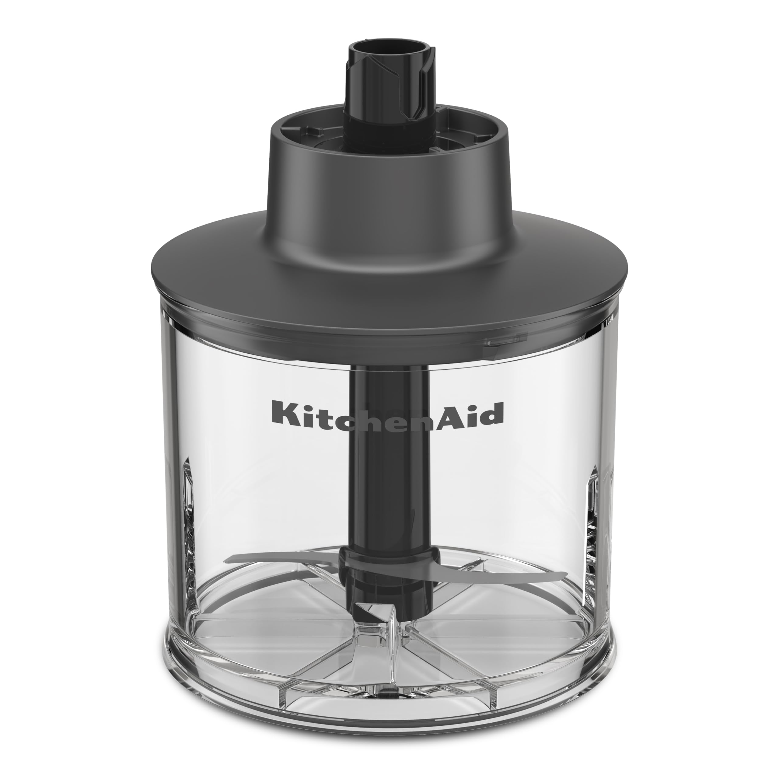 KitchenAid Go Batidora de Mano Inalámbrica con Batería y Accesorios, Brazo 17,78cm, Cuchilla Inox 4 Puntas, Velocidad Variable, 30 Min, Negro Mate