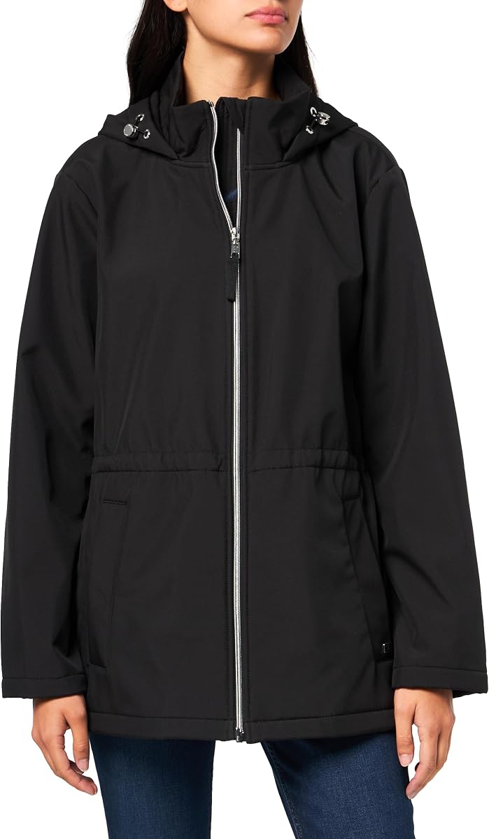 Tommy Hilfiger Anorak Sotfhshell - Chubasquero con capucha para mujer