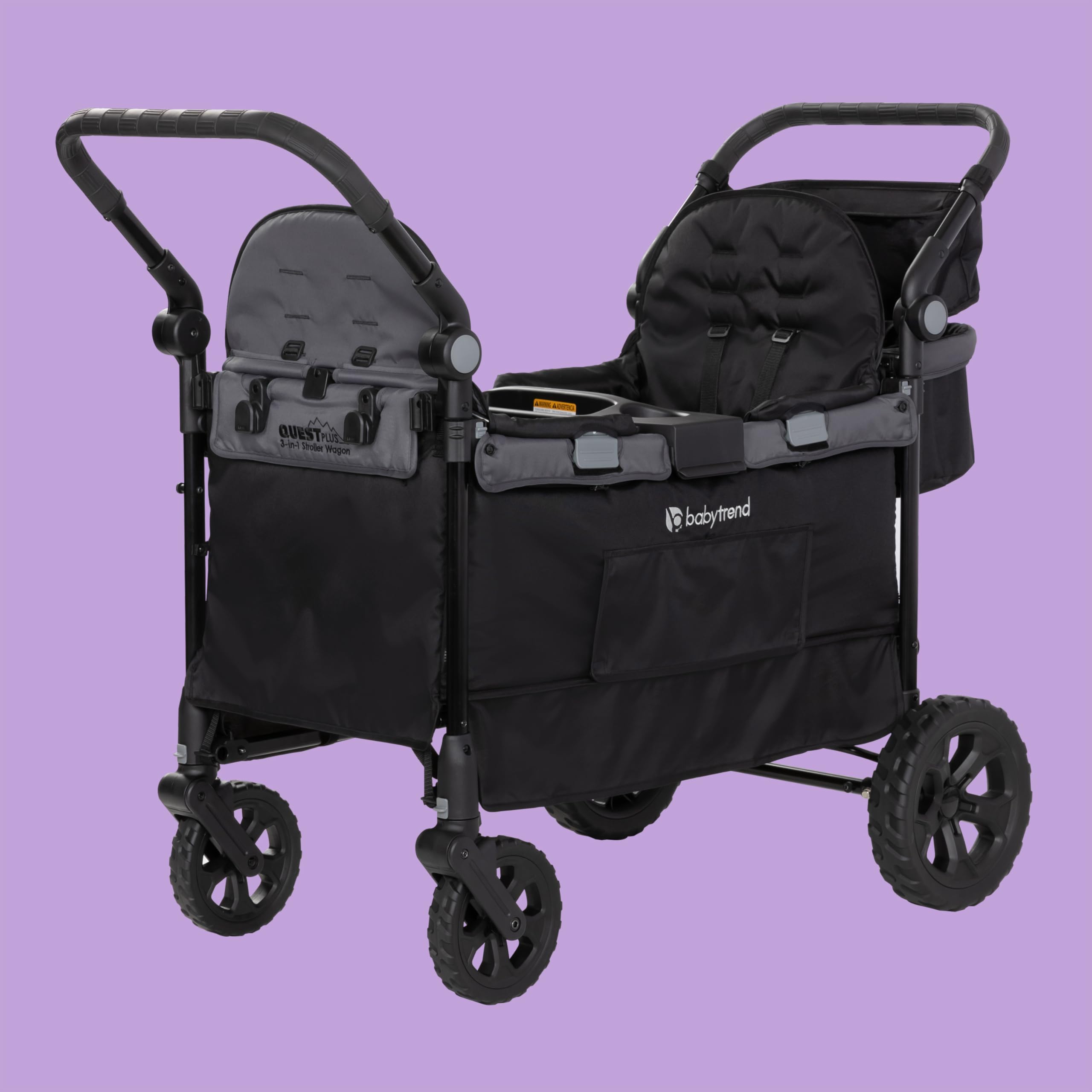 Baby Trend Quest Plus 3-in-1 Stroller Wagon, Dash Black : Baby