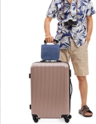 Miniatura 7 de Ostomy - Bolsa de viaje para colostomía, organizador colgante, bolsa de almacenamiento de accesorios, bolsa para suministros de ostomía (gris) (azul