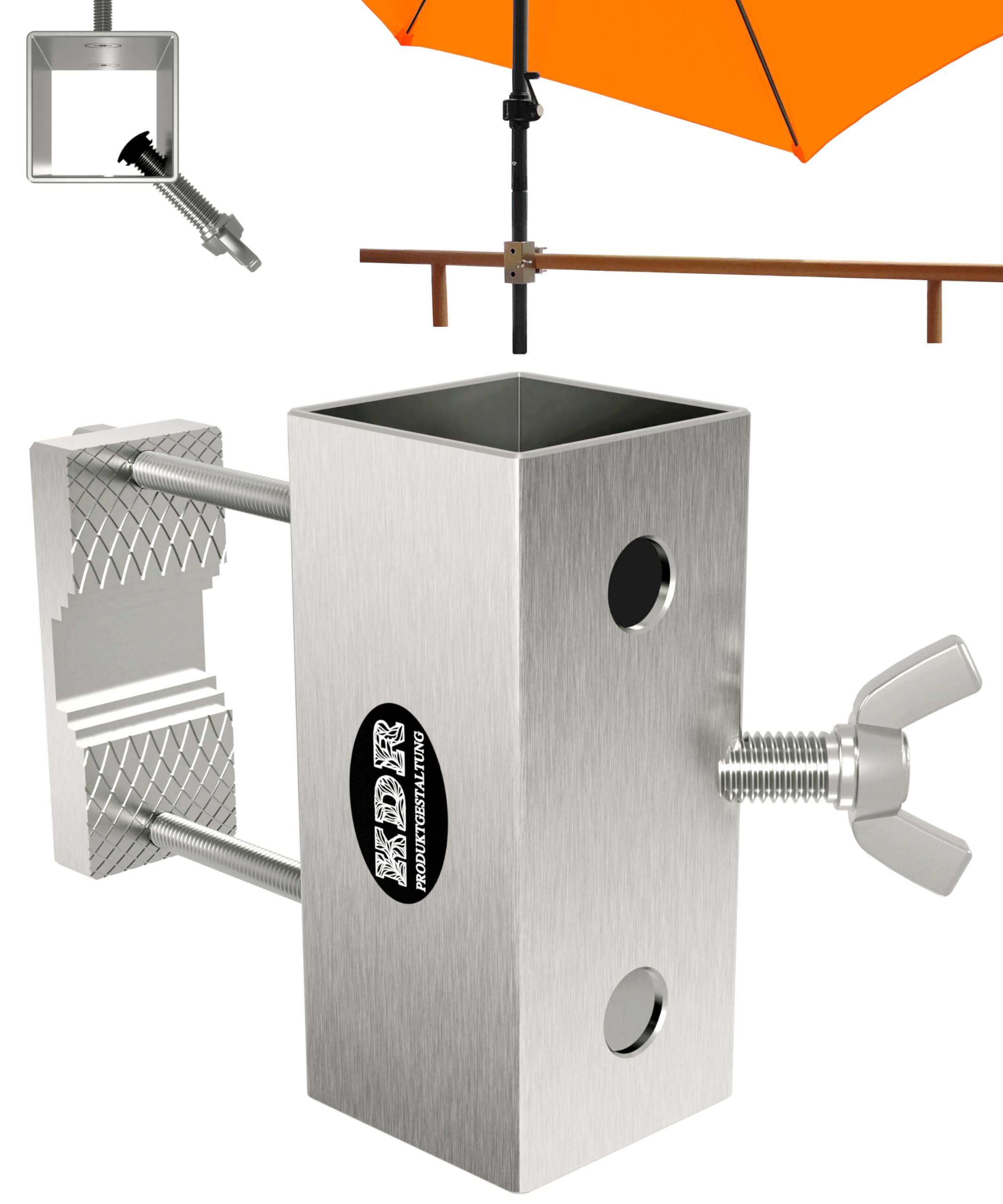 Supporto per ombrellone da balcone, base per ombrellone, supporto per