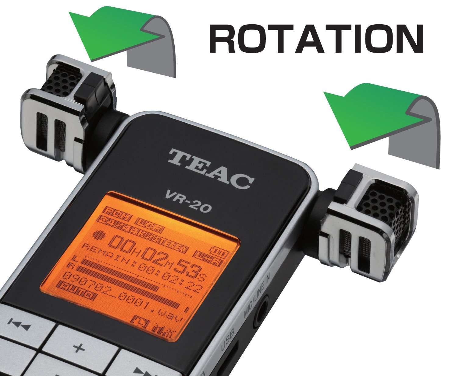 Amazon | TEAC ICレコーダー 24bitリニアPCM対応 ブラック VR-20B
