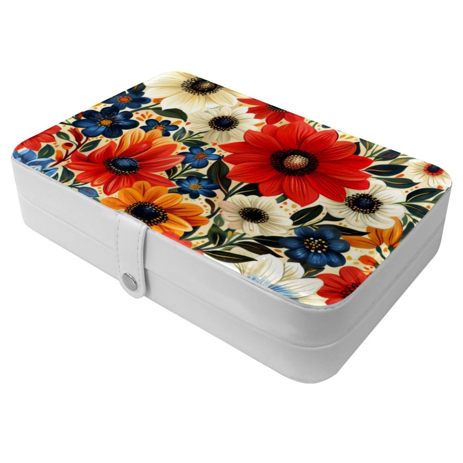Étui à bijoux de voyage compact pour organiser colliers et bagues en week-end