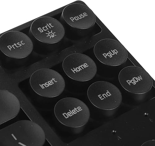 Miniatura 8 de Teclado mecánico para juegos de máquina de escribir de 87 teclas, colorido retroiluminado retro punk, teclas redondas, anti fantasmas