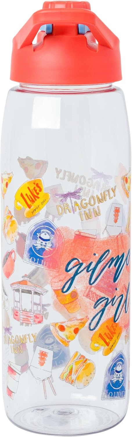 Silver Buffalo Gilmore Girls Icons, Water Bottle, 28oz image 4