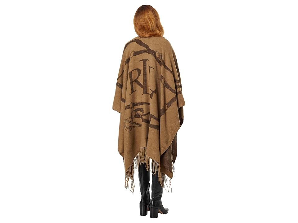 Lauren Ralph Lauren Equestrian Oversized Ruana (Camel/Brown) Women's ...