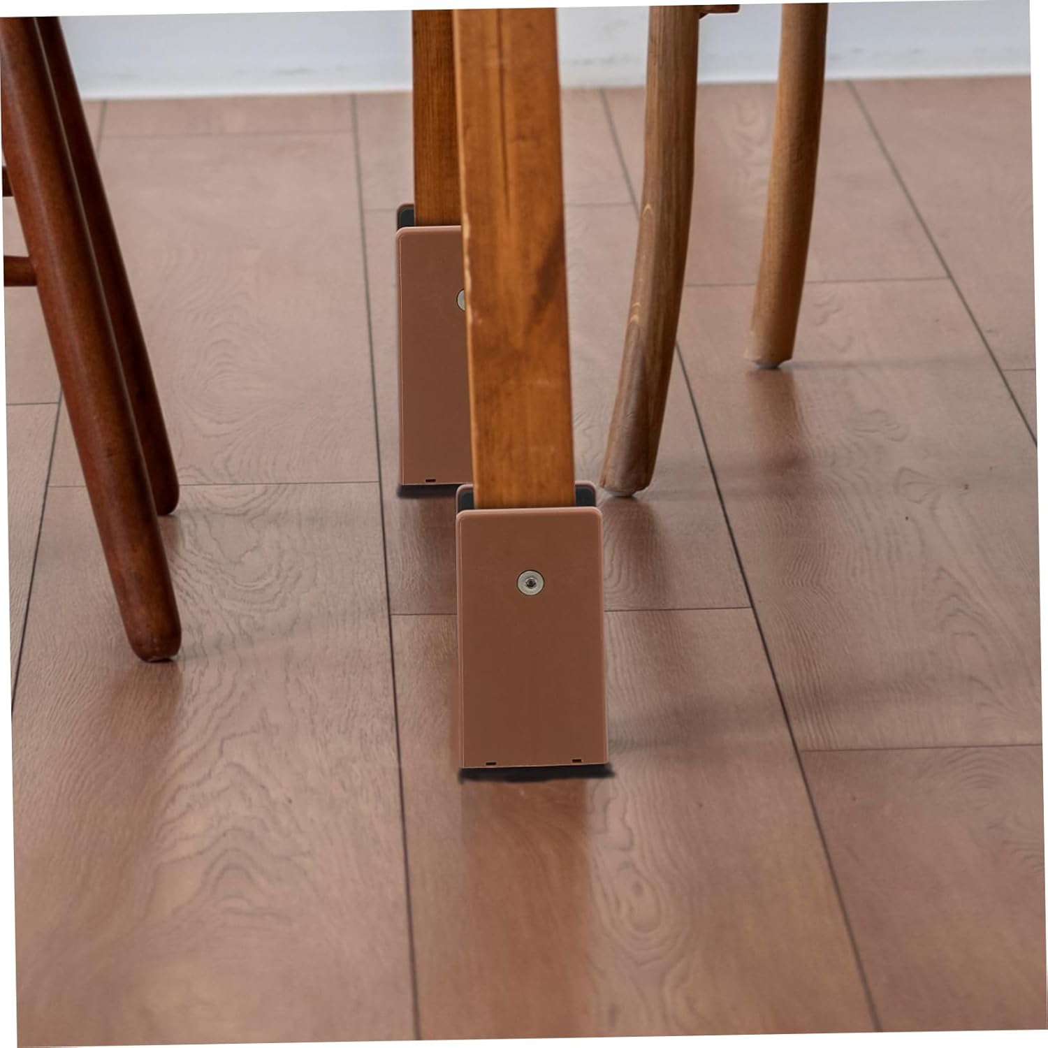 Mikinona 4pcs Adjustable Furniture Risers Bed Lifts for Increased Height Sturdy and Elegant Design for Sofa Desk Table and Chair Enhances Comfort and Stability