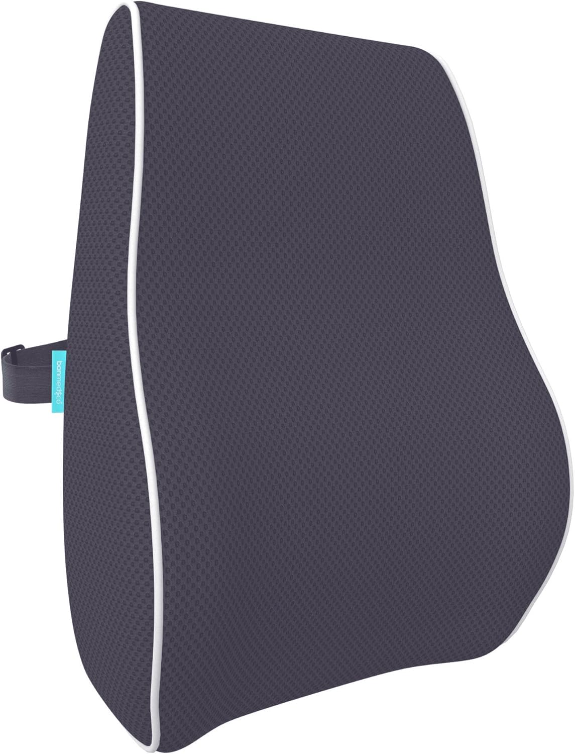bonmedico Cojín Lumbar Viscoelástico Oficina Coche | Soporte lumbar ergonómico de espuma memoria para silla, coche y sofá.