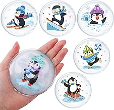 Pack of 6 hand warmers for children, pocket warmers, reusable finger warmers for on the go, penguin, pocket warmer, children and adults