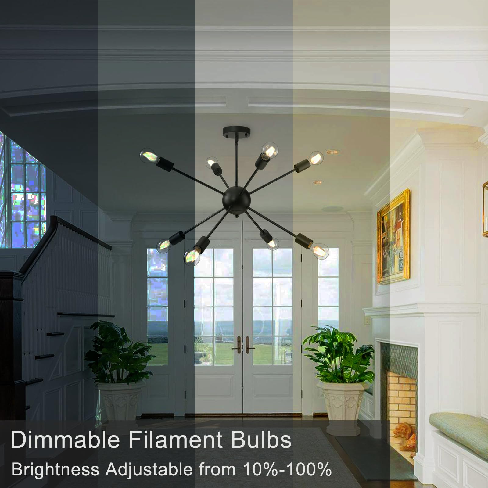 TJOY 12 Pack A19 Vintage LED Edison Bulbs Dimmable 60W Equivalent High Brightness 2700K Warm White 8W E26 — view 6