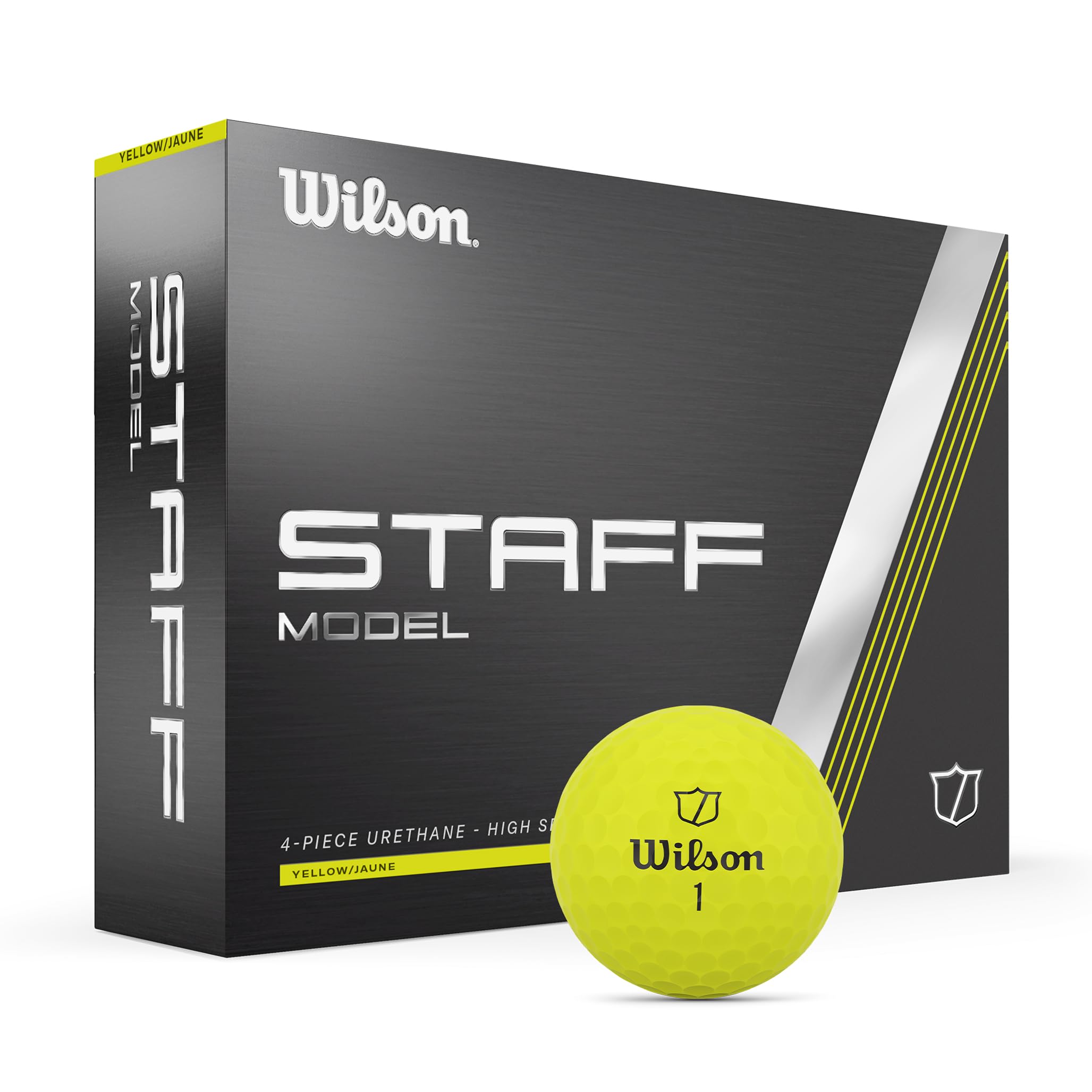 Amazon.com: Wilson 2024 Staff Model Golf Ball - 12 Balls, Yellow
