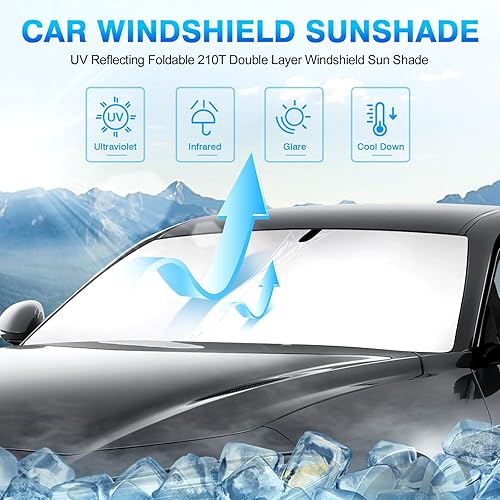Miniatura 67 de KUST Parasol para parabrisas para Volkswagen VW Beetle 2012-2019, accesorios de ajuste personalizado, protector de visera solar, bloquea los rayos