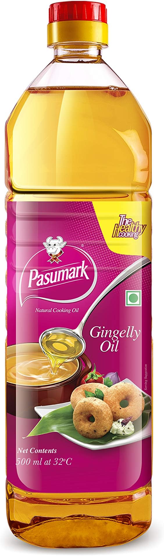 Pasumark Cooking Partner Every Drop Good for Health Pasumark Gingelly/Sesame Oil For Cooking,Hair&Skin Care-Healthy Oil With Natural Nutrients&No Chemicals(500Ml)