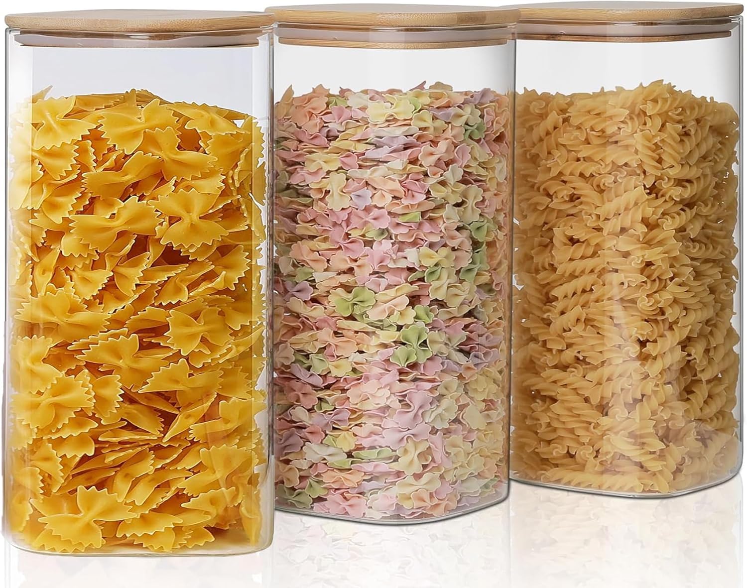 Bocaux hermétiques en verre pour céréales et confitures de cuisine