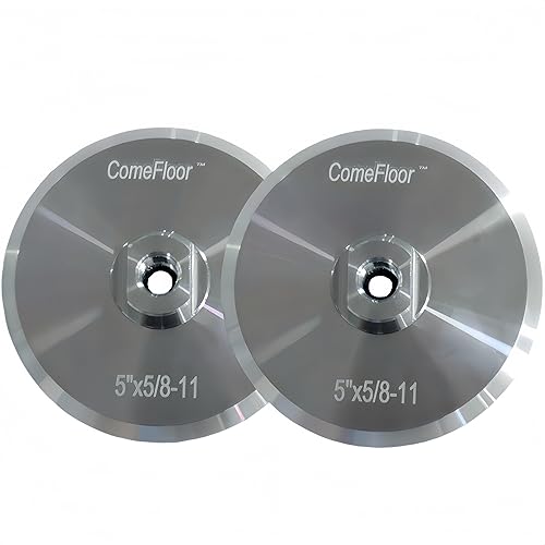 Miniatura 4 de Almohadilla de respaldo de aluminio, almohadilla de respaldo de gancho y bucle, 5/8"-11 roscado 4" (4 pulgadas, 2, cuenta)