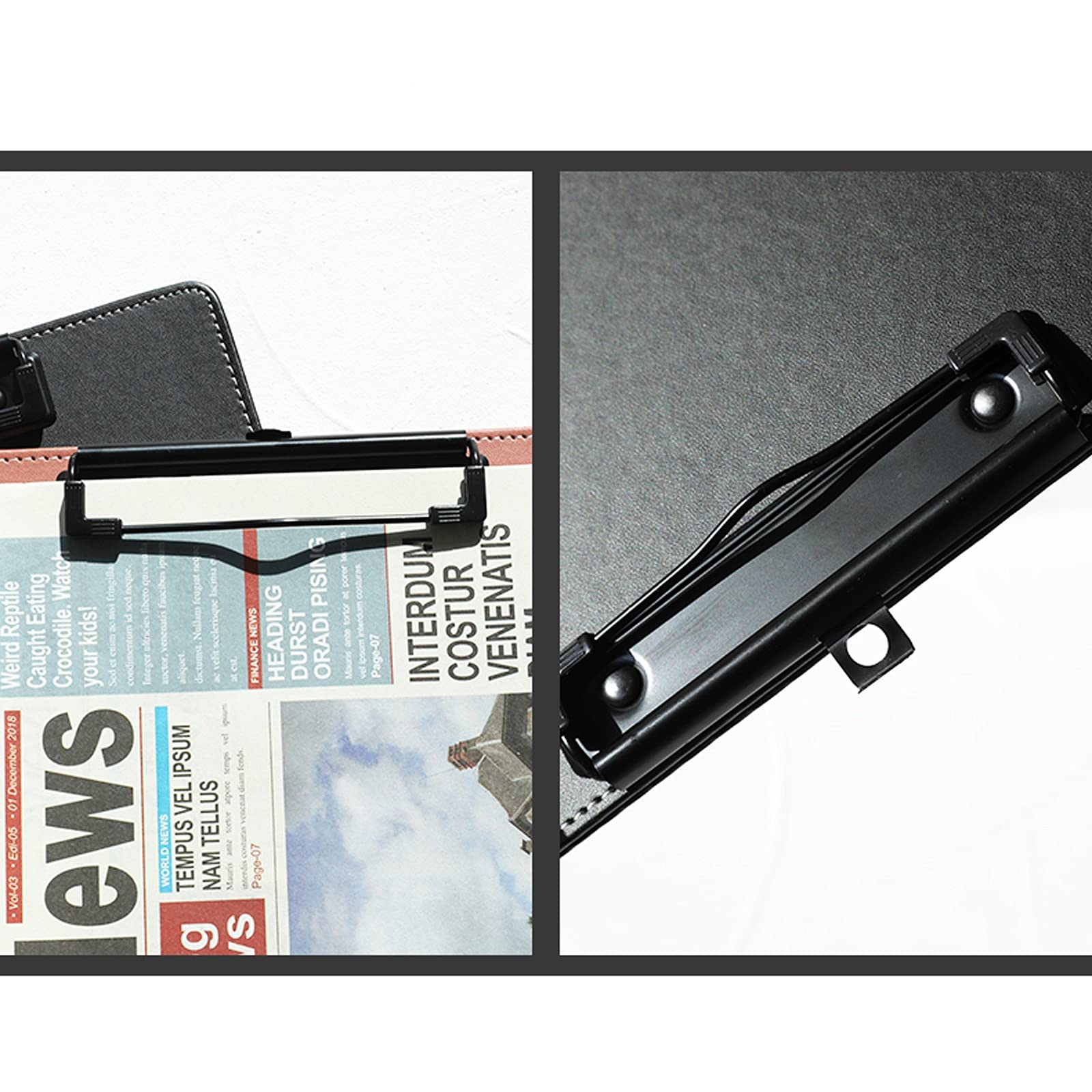 Cartella Portadocumenti Formato A4 E Lettera con Clip in Metallo, Raccoglitori per L'Ordinamento dei Documenti con Ganci Telescopici, Cartella per Lavagna Espandibile, Rosa