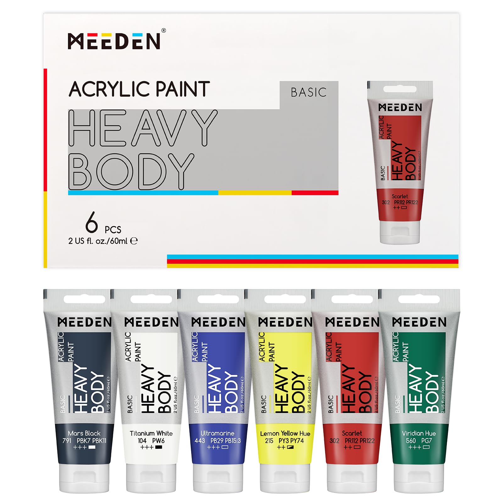 Amazon.com.br: MEEDEN: Acrylic Paint