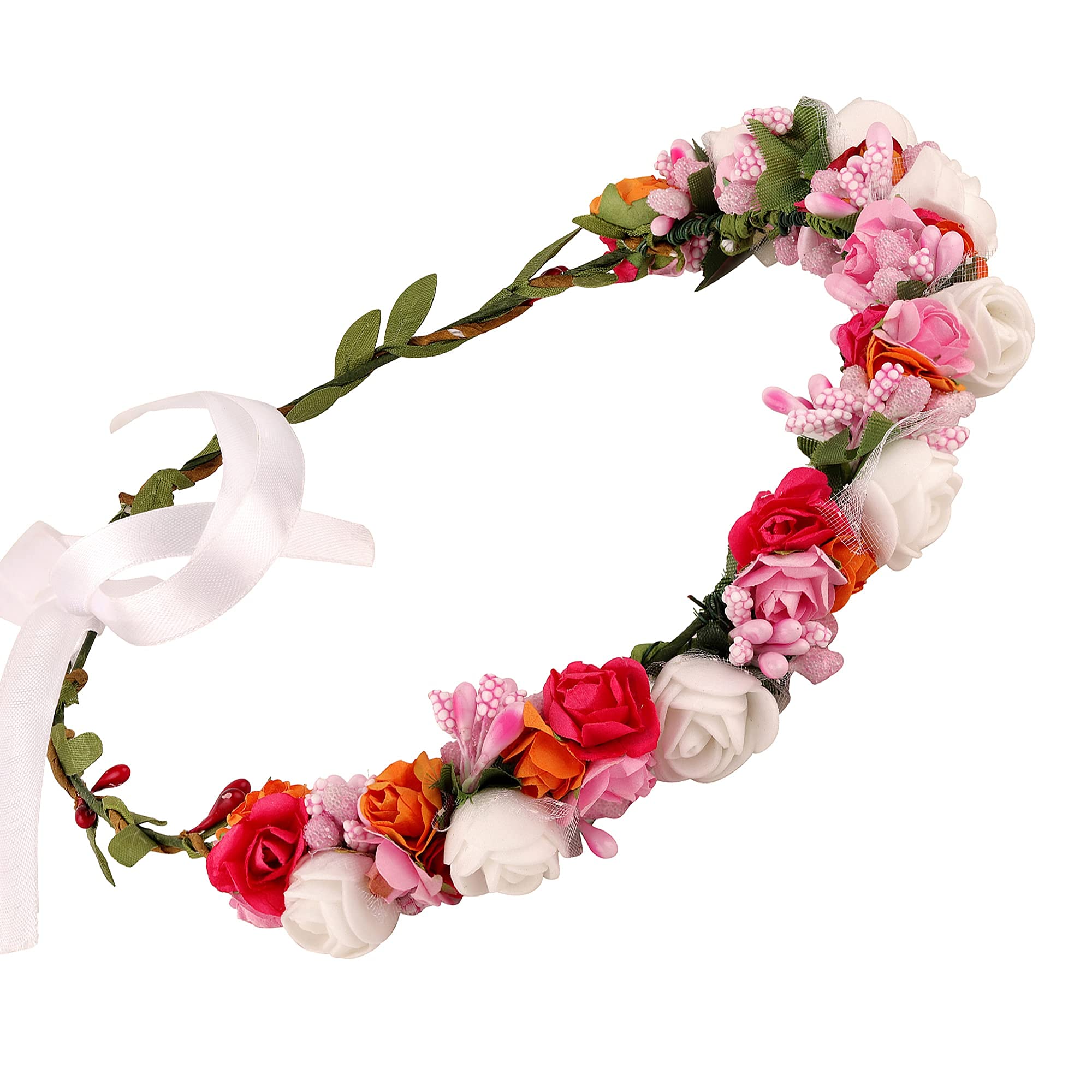 sanjog Adjustable Multicolor Fabric Soft Stic Floral Handmade Tiara (Baby) (B0BR42BV53) Amazon Price History, Amazon Price Tracker