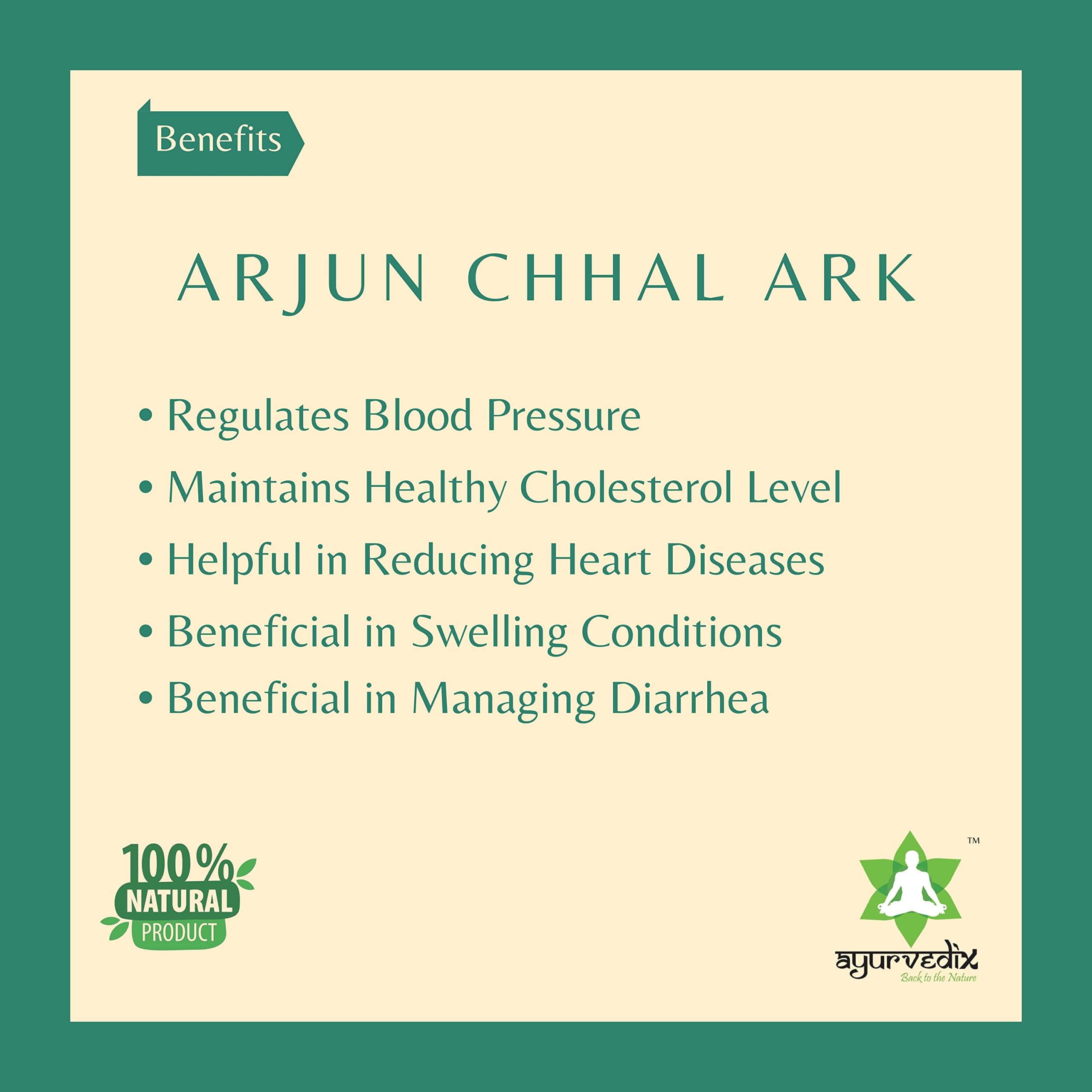 Ayurvedix Arjun Chhal Ark 200ml Terminalia Arjuna Hydrosol Distillate 4