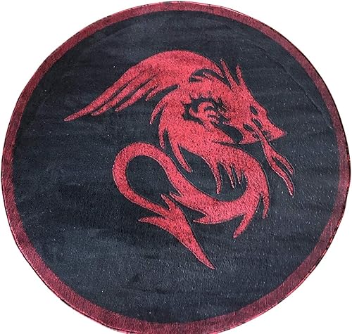 Miniatura 5 de Diseño de alfombra estilo dragón 133 (5 pies 2 pulgadas x 7 pies 3 pulgadas)