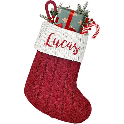 Mini Custom Christmas Stockings with Names - 6