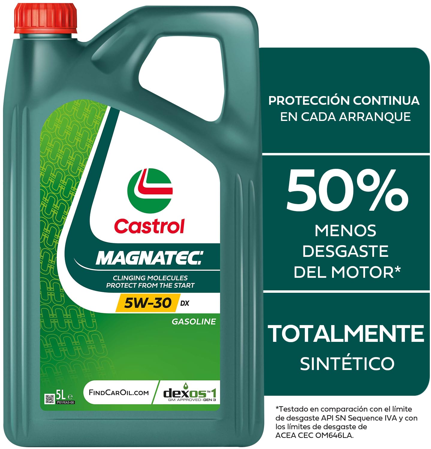 CASTROL Olio motore Magnatec 5W-30 Olio sintetico olio 5 L Compatibilità con RENAULT Twingo 1 C06, NISSAN Qashqai/Qashqai +2 I J10, NJ10, OPEL Corsa D Hatchback S07 Mokka/Mokka X J13