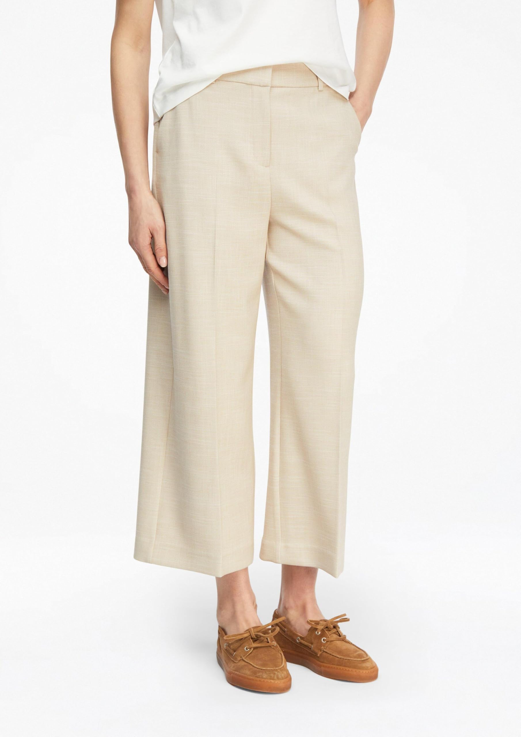 Comma Strukturierte Culotte mit Eingrifftaschen