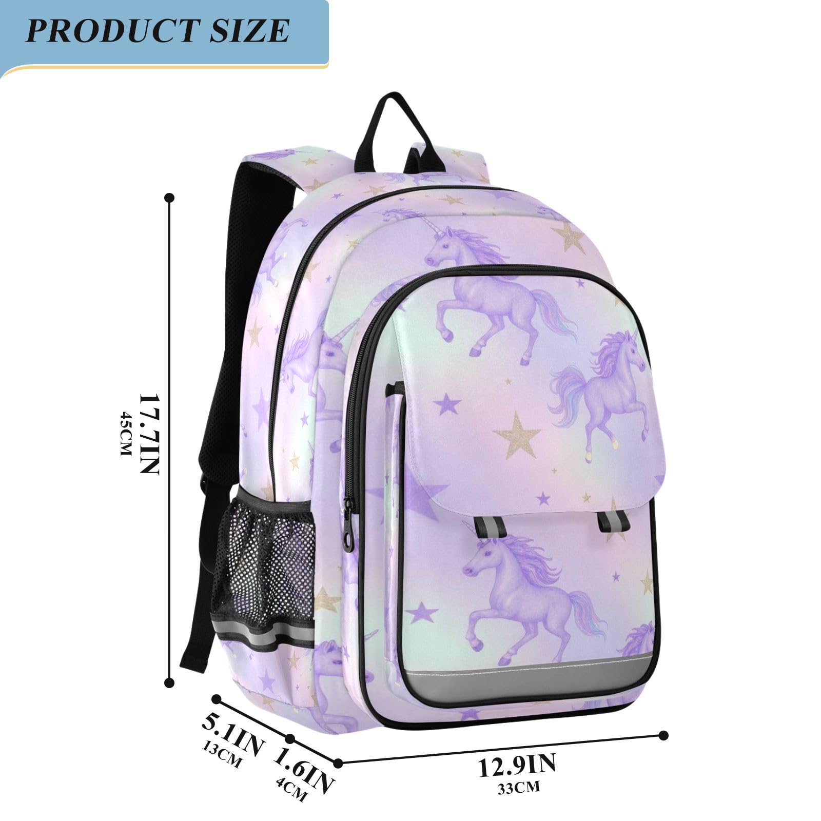 GuoChe Galaxy Blush jednorożce dziecięcy plecak na co dzień