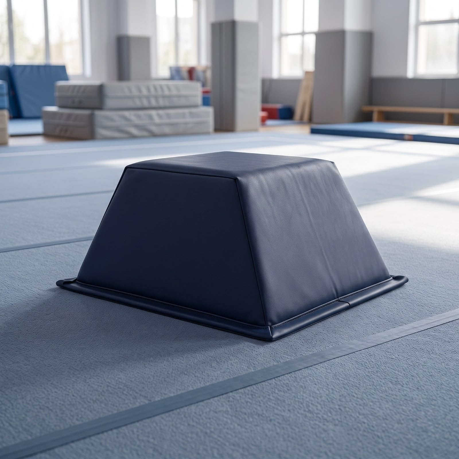 Milageto Supporto per Stretching Polpacci Stabile | Bordi Rinforzati e Rivestiti, Blocco da Ginnastica Trapezoidale, Compatto, Blocco Inclinato, per Palestra, Casa, Scuola