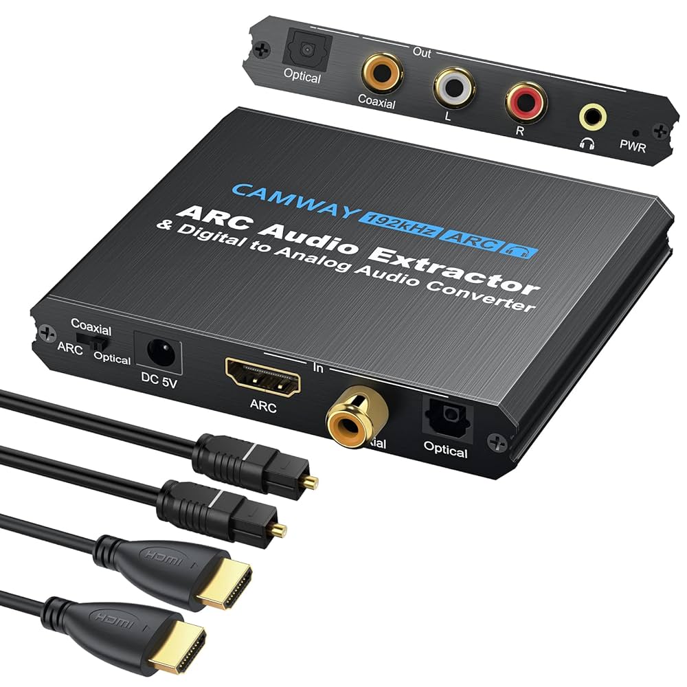 デジタルSPDIFオーディオアナログコンバーター3.5mmステレオコネクタ DAC コンバーター デジタル アナログ オーディオコンバーター