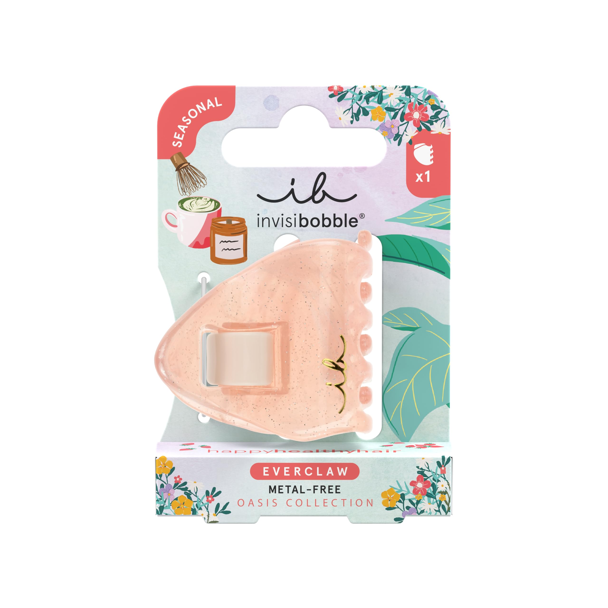 invisibobble Haarklammer Kleine Haarspange – Oasis Coral Crush