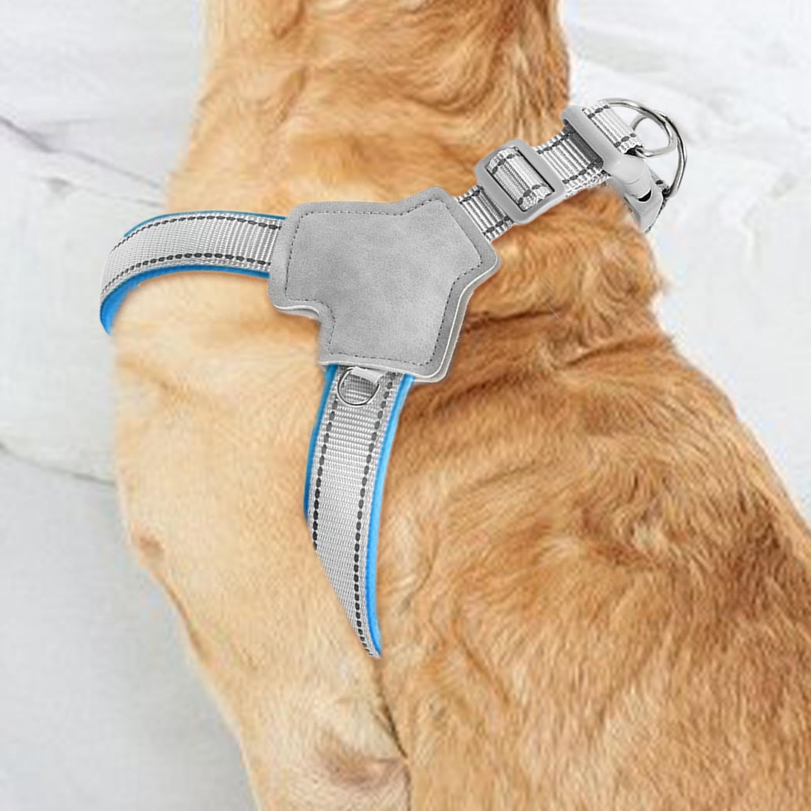 Imbracatura riflettente per animali domestici gilet per passeggiate per cani - Imbracatura per cani in Y senza di clip anteriore riflettente - Accessori per l'allenamento a piedi per cuccioli