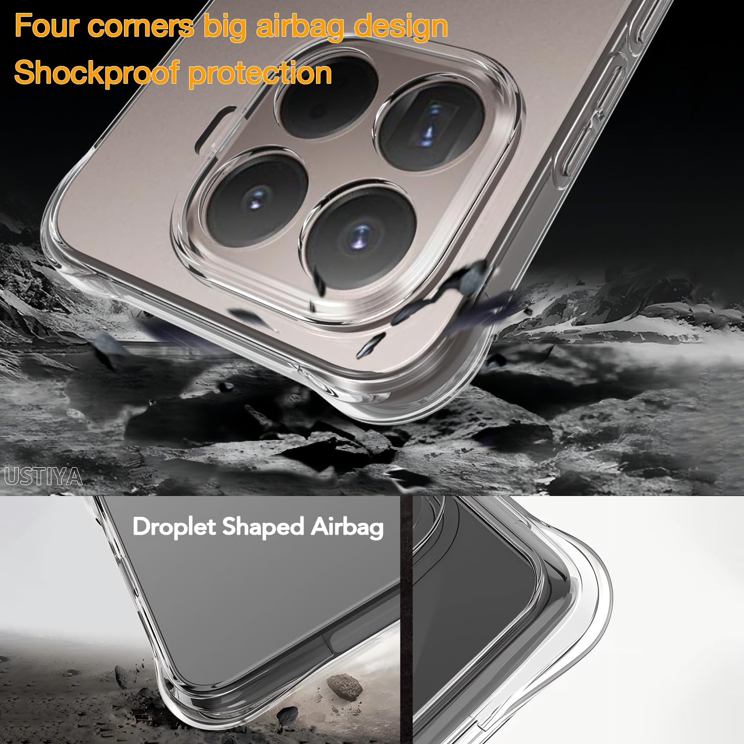 IVoler Clear Magnetic Cover For Xiaomi 15, Compatible With MagSafe, [Anti- Yellowing] [Shockproof Military Grade] Transparent Slim Anti-Scratch Hard PC Case