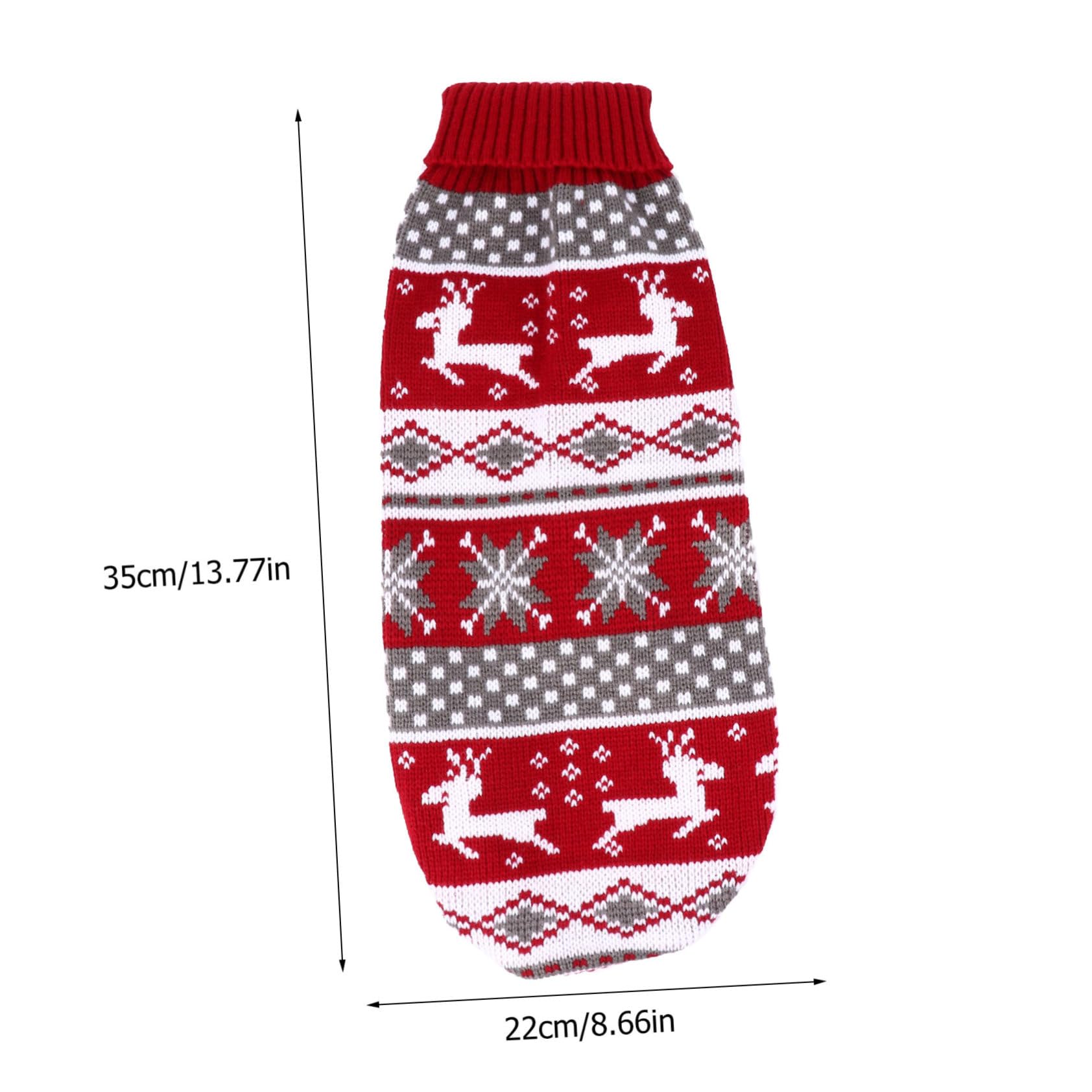 BESPORTBLE 3 Set Adorabile Maglione Per Animali Domestici Costume Di Natale Per Cani Maglione Renna Con Cappello Abbigliamento Per Animali Domestici 2 Pezzi * 3