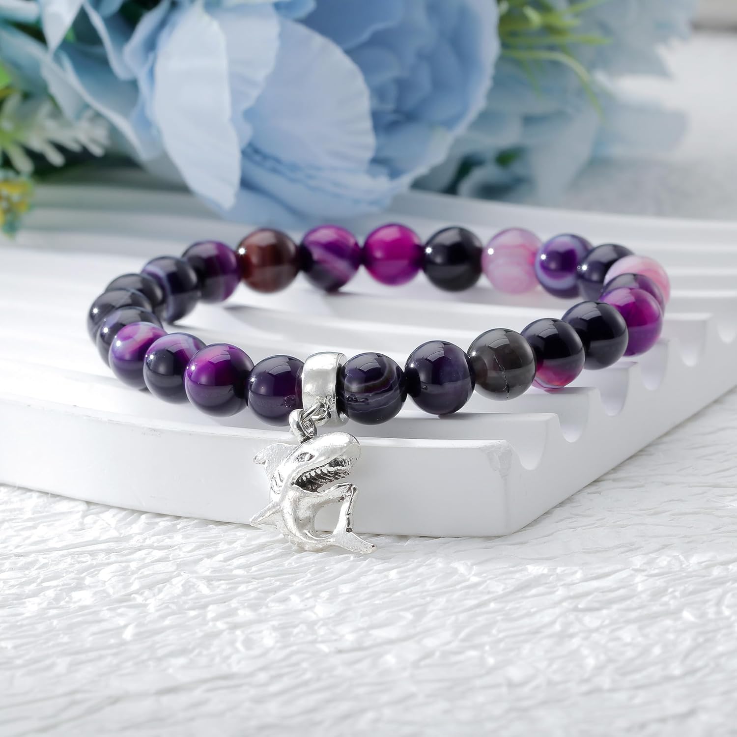 Shark Bracelet - Shark Spirit Animal Charm - Ocean Animal Jewelry Gift for Women & Men - Image 5