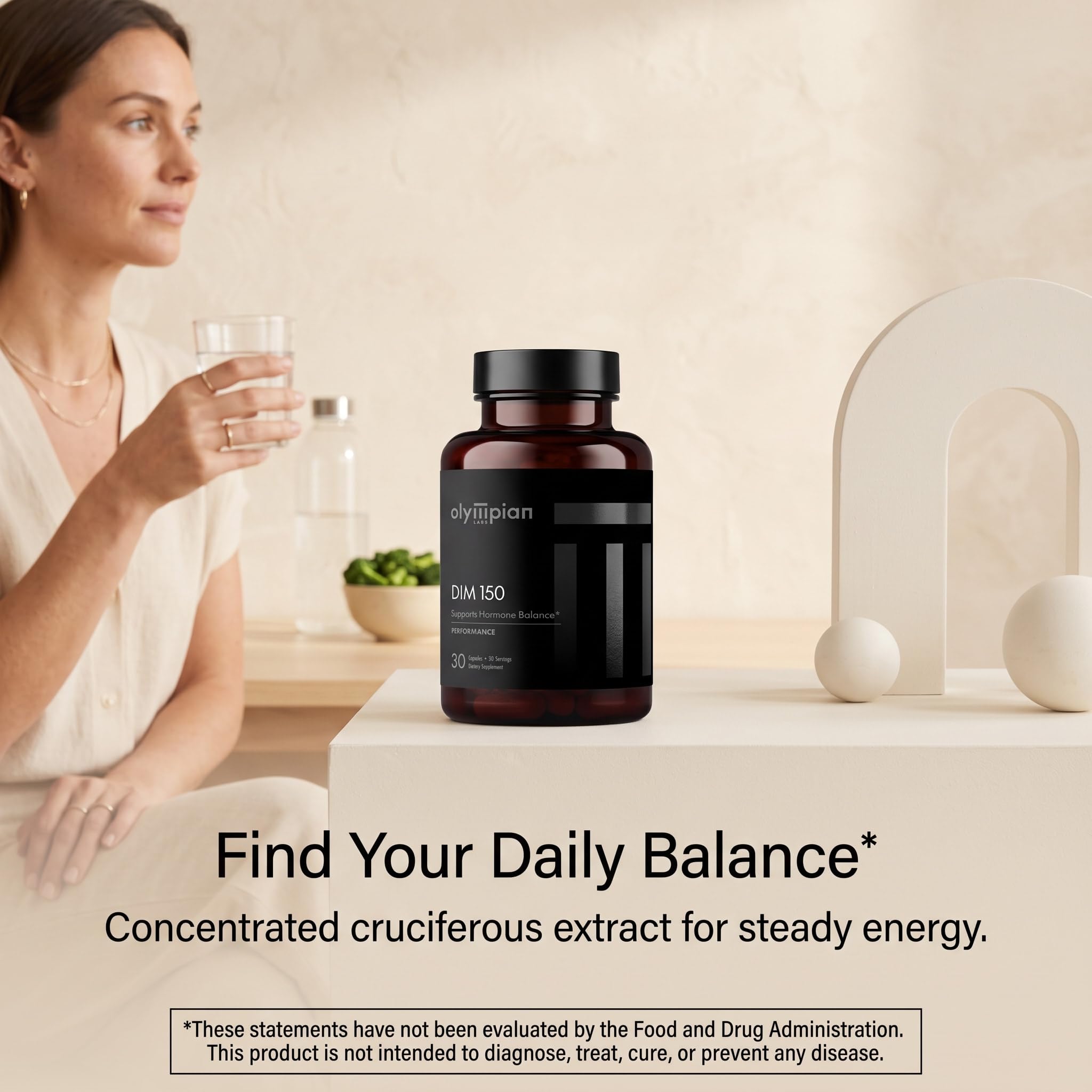 Olympian Labs DIM 150mg - DIM Diindolylmethane Supplement Capsules Supporting Hormone Balance, Clear Skin, PCOS, & Aid in Fitness Regimes - 30 Capsules (30 Day Supply) — Amazon image 5